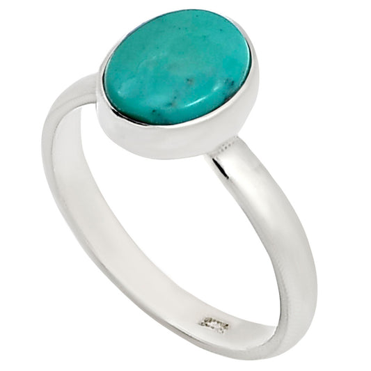 Natural Rare Turquoise Nevada Aztec Mt Ring size-8 R-1001 27-ER15957