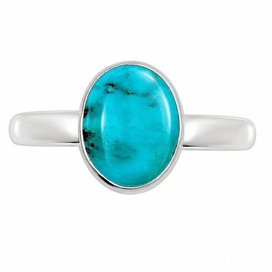Natural Rare Turquoise Nevada Aztec Mt Ring size-8 R-1001 27-ER15962