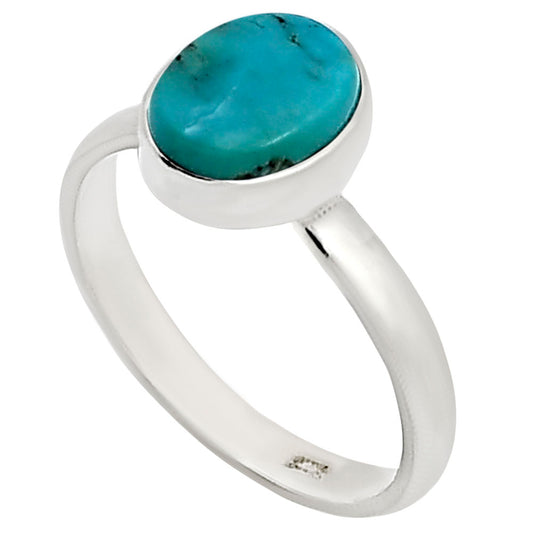 Natural Rare Turquoise Nevada Aztec Mt Ring size-8 R-1001 27-ER15962