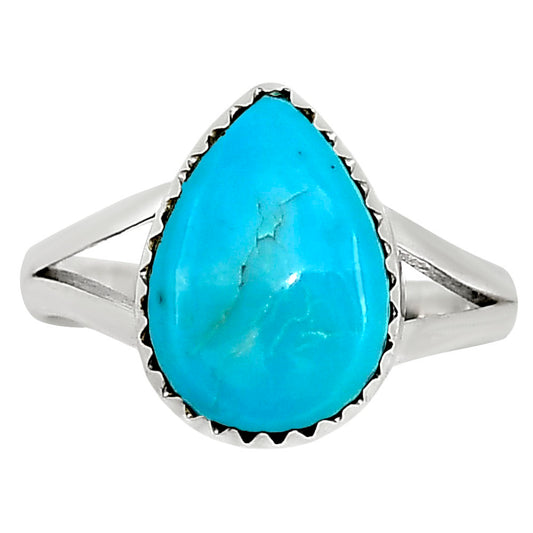 Natural Rare Turquoise Nevada Aztec Mt Ring size-5 R-1227 27-ER16020