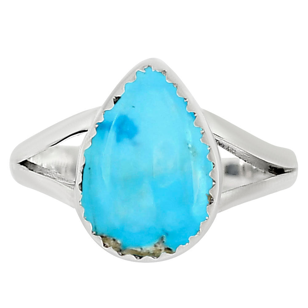 Natural Rare Turquoise Nevada Aztec Mt Ring size-5 R-1227 27-ER16021