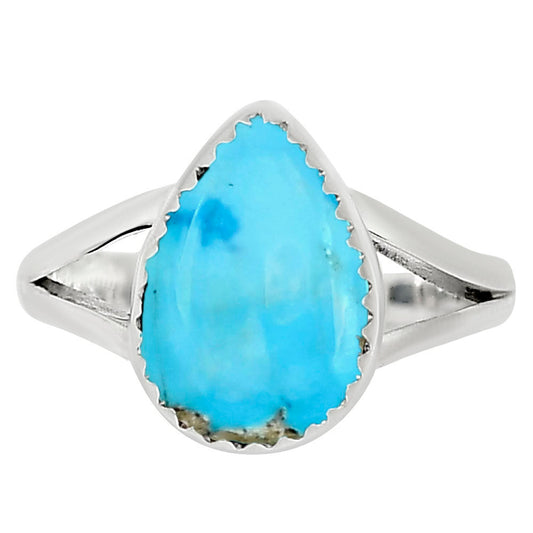 Natural Rare Turquoise Nevada Aztec Mt Ring size-5 R-1227 27-ER16021