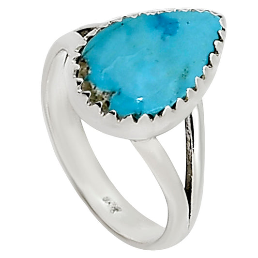 Natural Rare Turquoise Nevada Aztec Mt Ring size-5 R-1227 27-ER16021