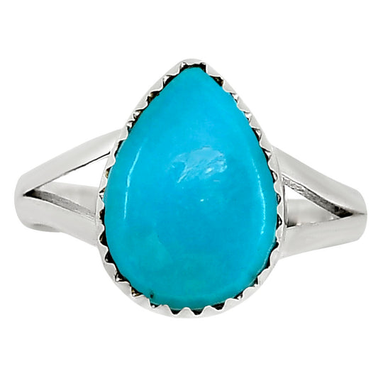Natural Rare Turquoise Nevada Aztec Mt Ring size-5 R-1227 27-ER16024