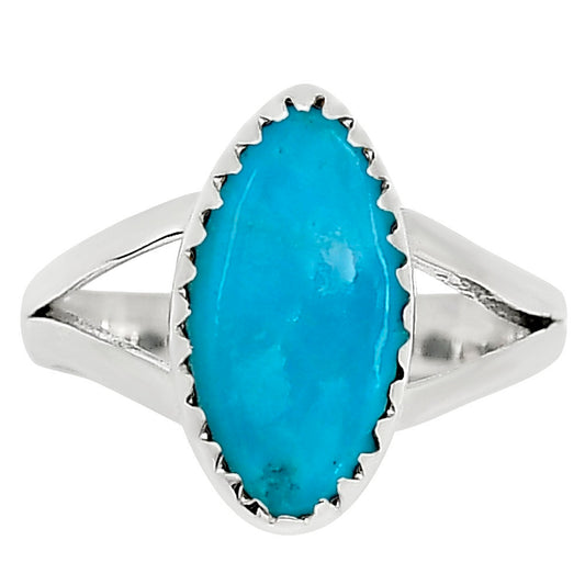 Natural Rare Turquoise Nevada Aztec Mt Ring size-5 R-1227 27-ER16026