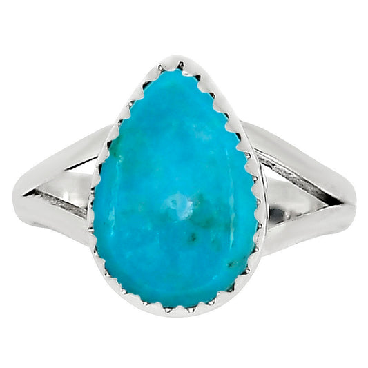 Natural Rare Turquoise Nevada Aztec Mt Ring size-5 R-1227 27-ER16029