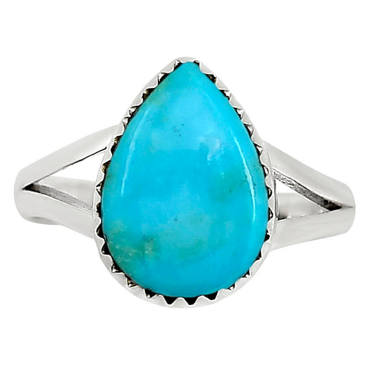 Natural Rare Turquoise Nevada Aztec Mt Ring size-5 R-1227 27-ER16030