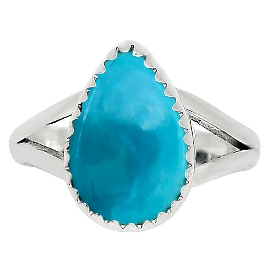 Natural Rare Turquoise Nevada Aztec Mt Ring size-5 R-1227 27-ER16032