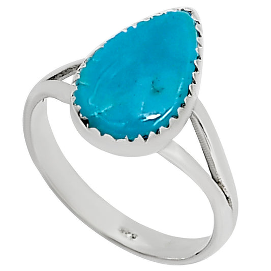 Natural Rare Turquoise Nevada Aztec Mt Ring size-5 R-1227 27-ER16035