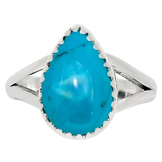 Natural Rare Turquoise Nevada Aztec Mt Ring size-6 R-1227 27-ER16037