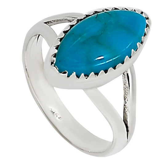 Natural Rare Turquoise Nevada Aztec Mt Ring size-6 R-1227 27-ER16038