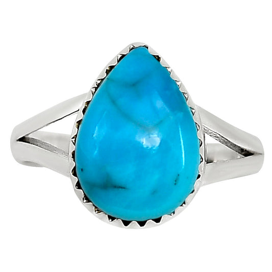 Natural Rare Turquoise Nevada Aztec Mt Ring size-6 R-1227 27-ER16045
