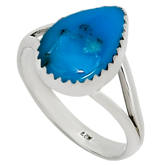 Natural Rare Turquoise Nevada Aztec Mt Ring size-6 R-1227 27-ER16047