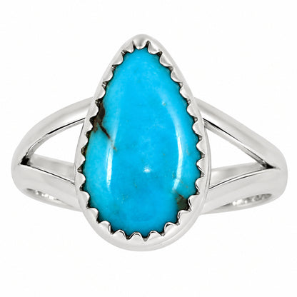 Natural Rare Turquoise Nevada Aztec Mt Ring size-6 R-1227 27-ER16051