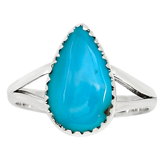Natural Rare Turquoise Nevada Aztec Mt Ring size-6 R-1227 27-ER16056