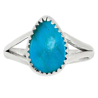 Natural Rare Turquoise Nevada Aztec Mt Ring size-6 R-1227 27-ER16063