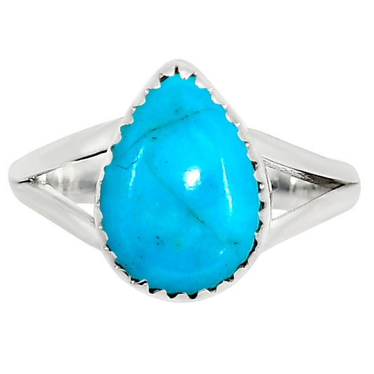 Natural Rare Turquoise Nevada Aztec Mt Ring size-7 R-1227 27-ER16072
