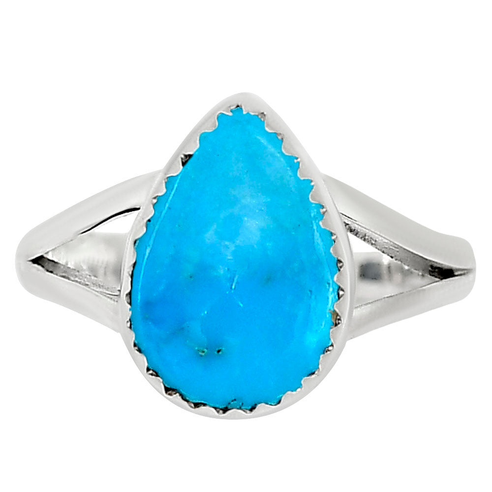 Natural Rare Turquoise Nevada Aztec Mt Ring size-7 R-1227 27-ER16078