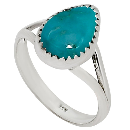 Natural Rare Turquoise Nevada Aztec Mt Ring size-7 R-1227 27-ER16088