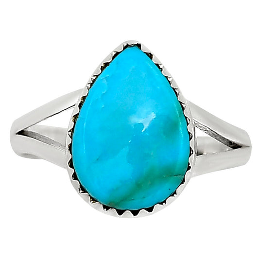 Natural Rare Turquoise Nevada Aztec Mt Ring size-7 R-1227 27-ER16091