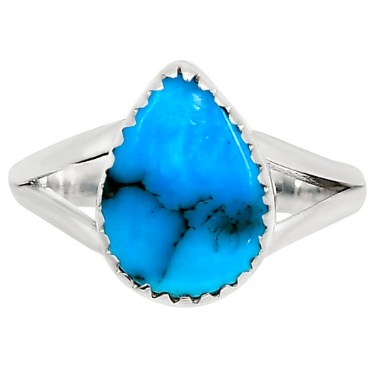 Natural Rare Turquoise Nevada Aztec Mt Ring size-9 R-1227 27-ER16122