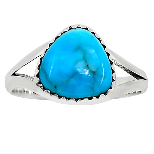 Natural Rare Turquoise Nevada Aztec Mt Ring size-9 R-1227 27-ER16127