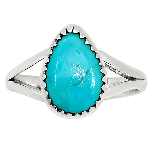 Natural Rare Turquoise Nevada Aztec Mt Ring size-9 R-1227 27-ER16128