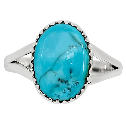 Natural Rare Turquoise Nevada Aztec Mt Ring size-9 R-1227 27-ER16134