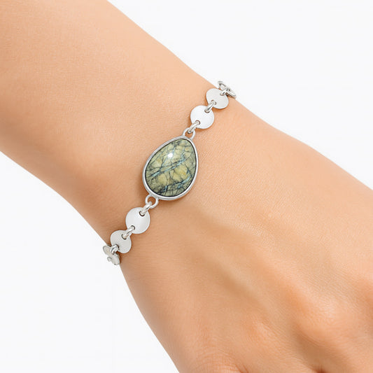 Premium Authentic White Buffalo Turquoise Nevada Bracelet B-1044 28-EB10193