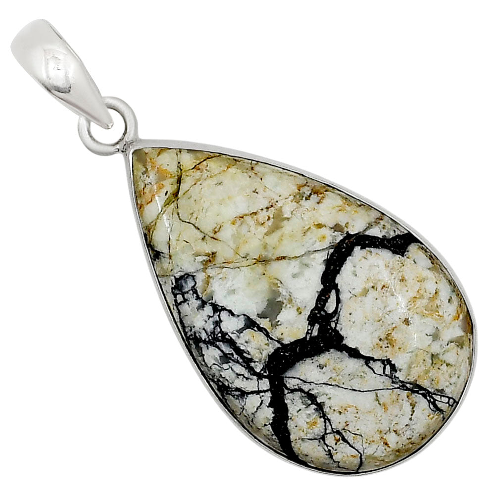 Authentic White Buffalo Turquoise Nevada Pendant P-1001 28-EP10940
