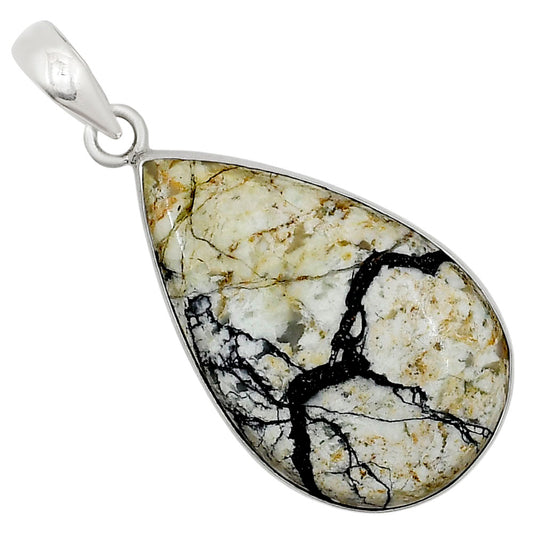 Authentic White Buffalo Turquoise Nevada Pendant P-1001 28-EP10940