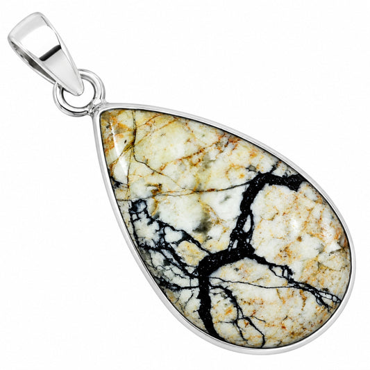 Authentic White Buffalo Turquoise Nevada Pendant P-1001 28-EP10940