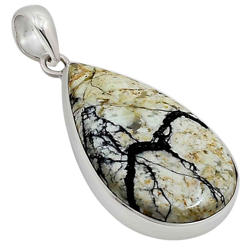 Authentic White Buffalo Turquoise Nevada Pendant P-1001 28-EP10940
