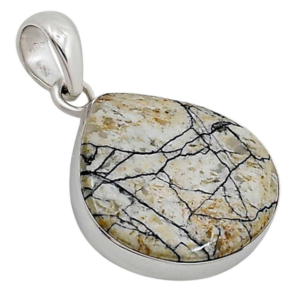 Authentic White Buffalo Turquoise Nevada Pendant P-1001 28-EP10941