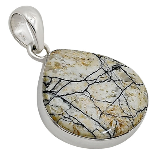 Authentic White Buffalo Turquoise Nevada Pendant P-1001 28-EP10941