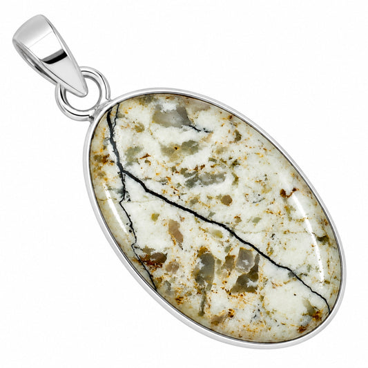 Authentic White Buffalo Turquoise Nevada Pendant P-1001 28-EP10942