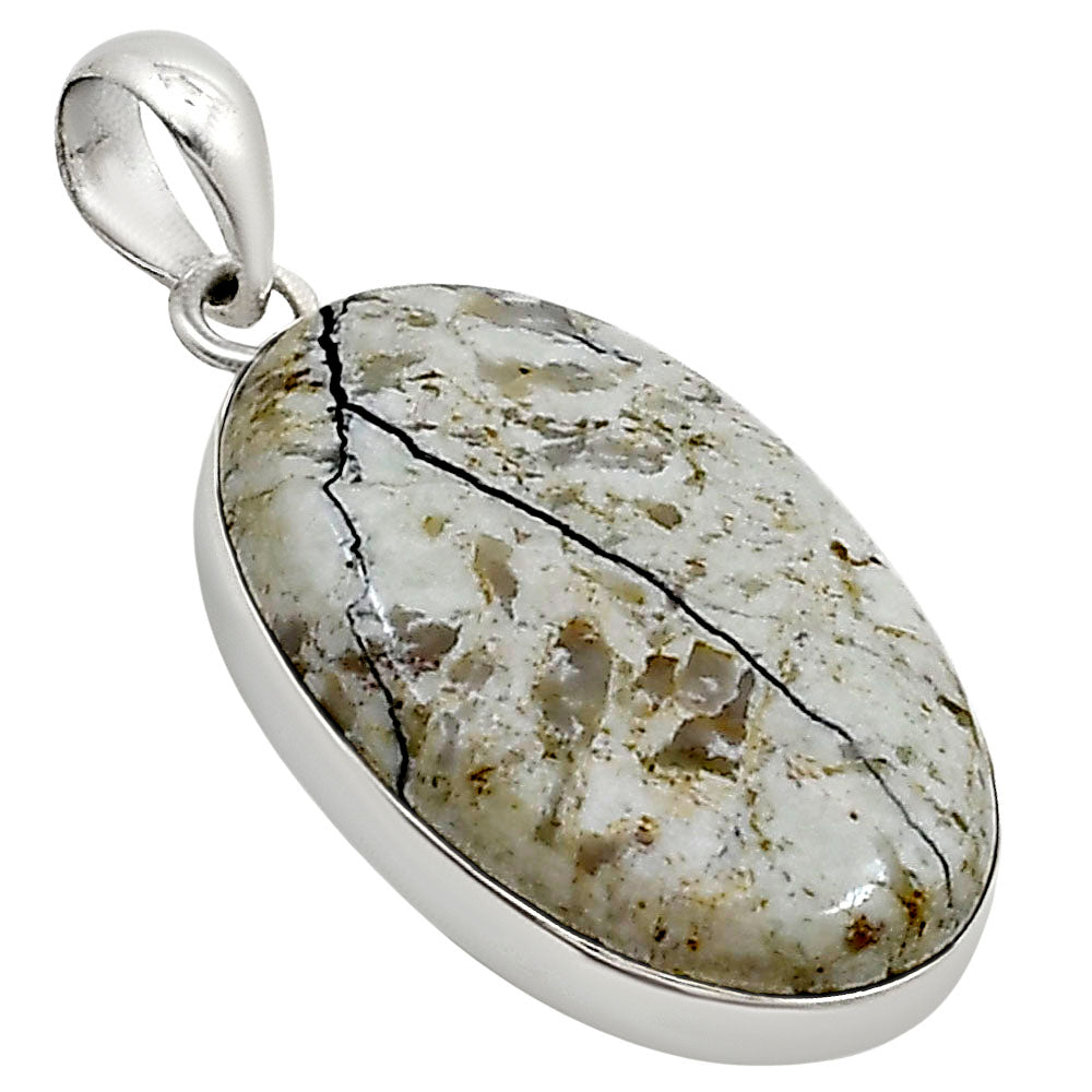 Authentic White Buffalo Turquoise Nevada Pendant P-1001 28-EP10942