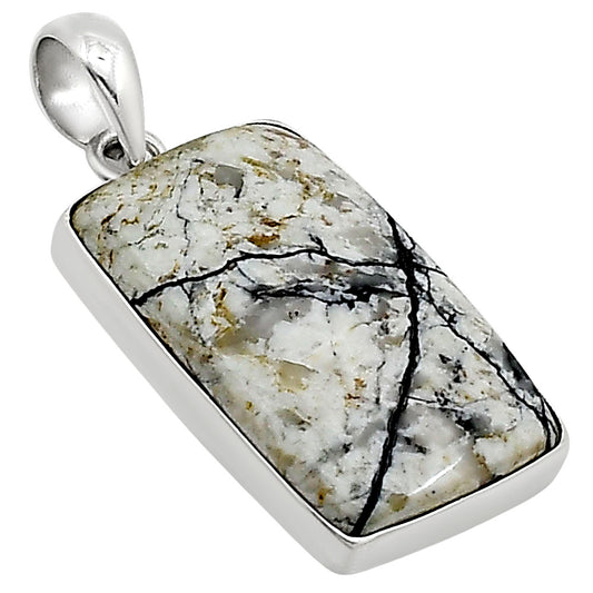 Authentic White Buffalo Turquoise Nevada Pendant P-1001 28-EP10943