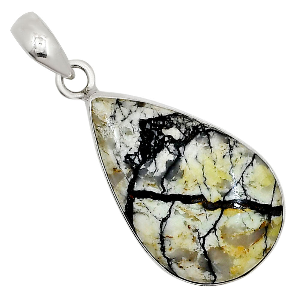Authentic White Buffalo Turquoise Nevada Pendant P-1001 28-EP10944