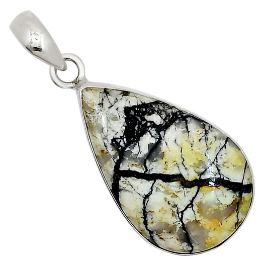 Authentic White Buffalo Turquoise Nevada Pendant P-1001 28-EP10944