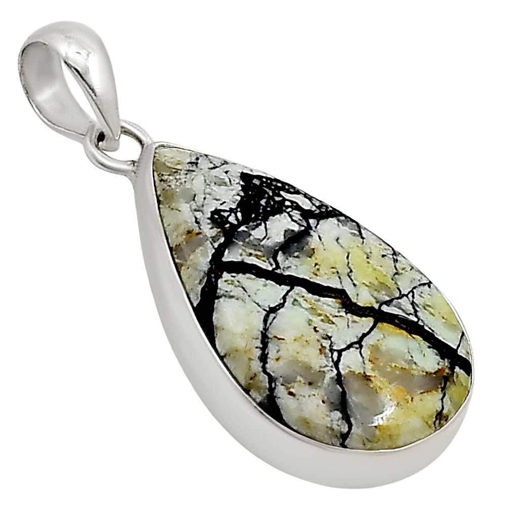 Authentic White Buffalo Turquoise Nevada Pendant P-1001 28-EP10944