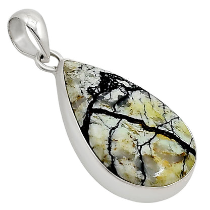 Authentic White Buffalo Turquoise Nevada Pendant P-1001 28-EP10944