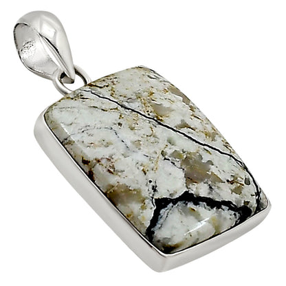 Authentic White Buffalo Turquoise Nevada Pendant P-1001 28-EP10947