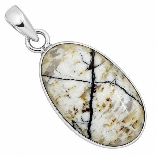 Authentic White Buffalo Turquoise Nevada Pendant P-1001 28-EP10948