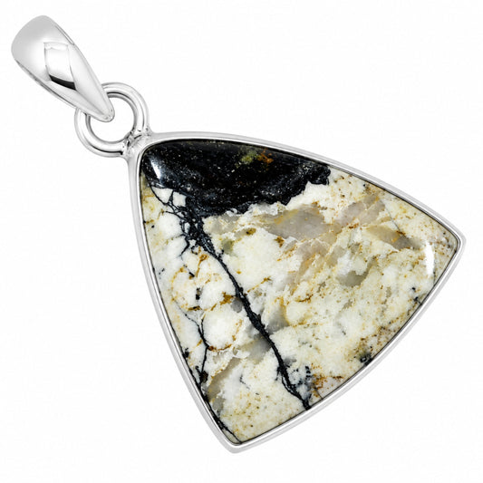 Authentic White Buffalo Turquoise Nevada Pendant P-1001 28-EP10949