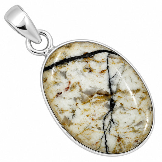 Authentic White Buffalo Turquoise Nevada Pendant P-1001 28-EP10950