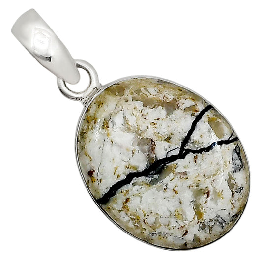Authentic White Buffalo Turquoise Nevada Pendant P-1001 28-EP10951