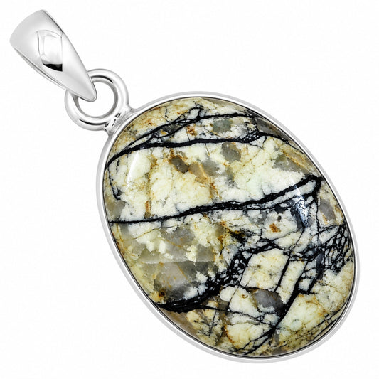 Authentic White Buffalo Turquoise Nevada Pendant P-1001 28-EP10952
