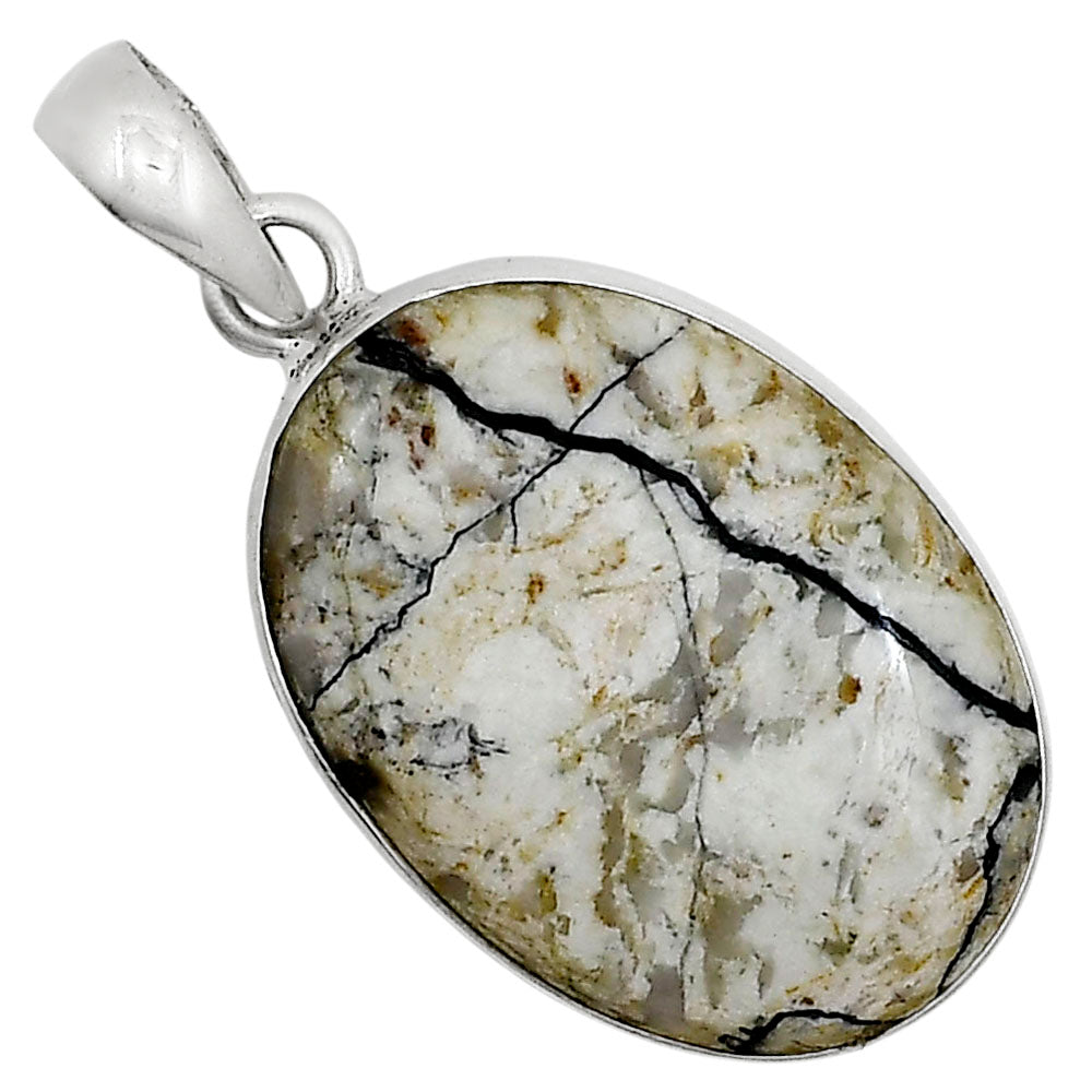 Authentic White Buffalo Turquoise Nevada Pendant P-1001 28-EP10953