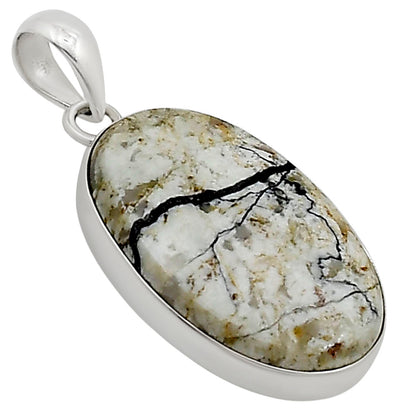 Authentic White Buffalo Turquoise Nevada Pendant P-1001 28-EP10954